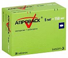 Купить апроваск, таблетки, покрытые пленочной оболочкой 5мг+150мг, 28 шт в Ваде