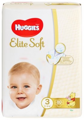 Купить huggies (хаггис) подгузники elitesoft 3, 5-9кг 80 шт в Ваде