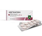 Купить кветиапин, таблетки, покрытые пленочной оболочкой 300мг, 60шт в Ваде