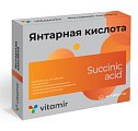 Купить янтарная кислота витамир, таблетки массой 500мг, 40шт бад в Ваде