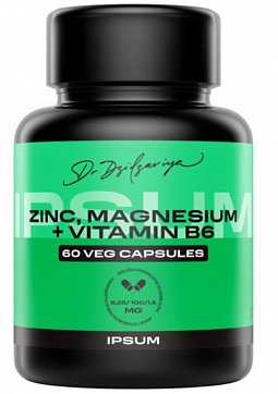 IPSUM (Ипсум) Витаминный комплекс Цинк+Магний+B6, капсулы 776мг 60шт БАД