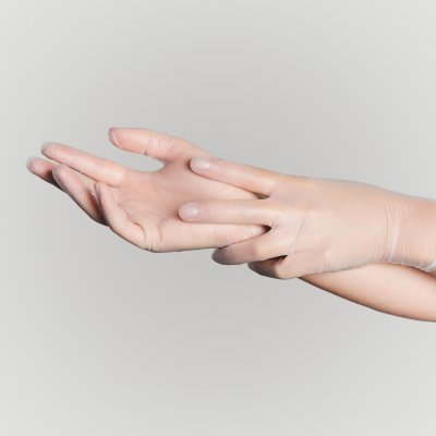 Купить перчатки sf gloves диагностические виниловые нестерильные неопудрен размер l, 50 пар, прозрачные в Ваде