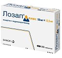 Купить лозап плюс, таблетки, покрытые пленочной оболочкой 12,5мг+50мг, 30 шт в Ваде