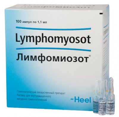 Купить лимфомиозот, раствор для внутримышечного введения гомеопатический 1,1мл, ампулы 100шт в Ваде