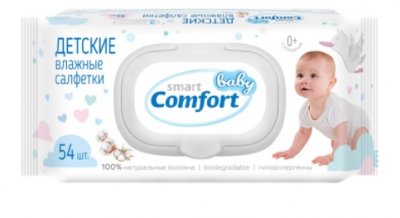 Купить смарт беби комфорт (smart baby comfort) салфетки влажные для детей, 54 шт в Ваде