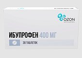 Купить ибупрофен, таблетки, покрытые пленочной оболочкой, 400мг, 30 шт в Ваде