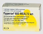 Купить пурегон, раствор для подкожного введения 600ме/0,72мл, картридж 0,75мл в Ваде