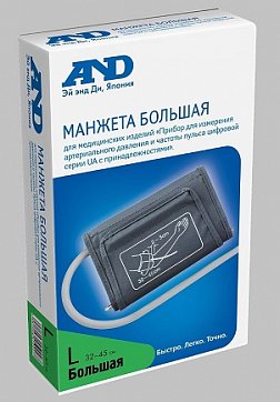 Манжета АНД UA-CUFBOX-LA 32-45см для тонометра, 1 шт