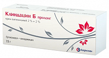 Купить клиндацин б пролонг, крем вагинальный 2%+2%, туба 19г+аппликатор 3шт в Ваде