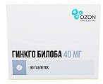 Купить гинкго билоба, таблетки, покрытые пленочной оболочкой 40мг, 90 шт в Ваде