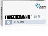 Купить глибенкламид, таблетки 1,75мг, 120 шт в Ваде