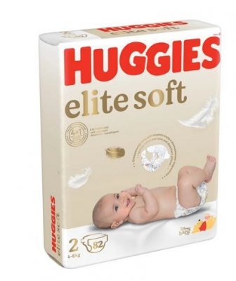 Купить huggies (хаггис) подгузники elitesoft 2, 4-6кг 82 шт в Ваде