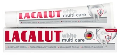 Купить lacalut white multi care (лакалют), зубная паста для осветления эмали и заботы о деснах, 60г в Ваде