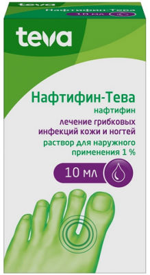 Купить нафтифин-тева, раствор для наружного применения 1%, 10 мл в Ваде