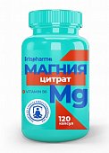 Купить ирисфарма (irispharma) магния цитрат с витамином в6, капсулы 120 шт бад в Ваде