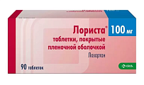 Купить лориста, таблетки, покрытые пленочной оболочкой 100мг, 90 шт в Ваде