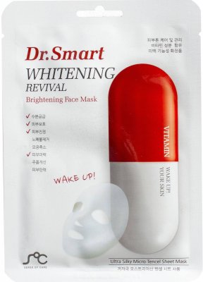 Купить dr. smart (др.смарт) маска тканевая для лица от пигментации с витаминным комплексом, 1 шт в Ваде