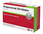 Купить индапамид-велфарм, таблетки, покрытые пленочной оболочкой 2,5мг, 40 шт в Ваде