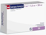 Купить эквапресс, капсулы с модифицированным высвобождением 5мг+1,5мг+20мг, 28 шт в Ваде