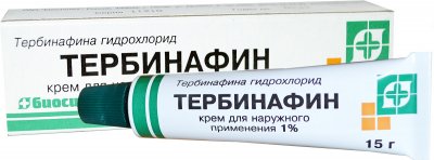 Купить тербинафин, крем для наружного применения 1%, 15г в Ваде