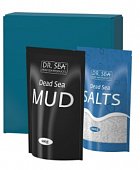 Купить доктор сиа (dr.sea) набор целебные дары мертвого моря: соль для ванн 500г+минеральная черная грязь 600г в Ваде
