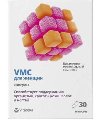 Купить витаминно-минеральный комплекс vmc для женщин витатека, капсулы 0,817г, 30 шт бад в Ваде