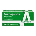 Купить толперизон-акрихин, таблетки, покрытые пленочной оболочкой 150мг 30шт в Ваде