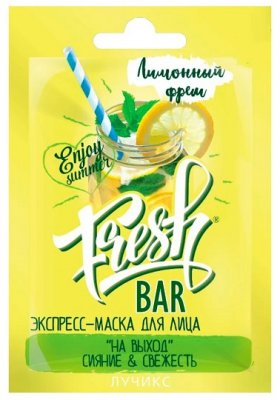 Купить фрешбар (freshbar) маска для лица сияние и свежесть лимон,12мл в Ваде