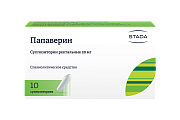 Купить папаверин, суппозитории ректальные 20мг, 10 шт в Ваде