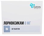 Купить лорноксикам, таблетки покрытые пленочной оболочкой 8мг, 30 шт в Ваде