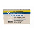Купить кордиамин, раствор для инъекций 250мг/мл, ампулы 2мл, 10 шт в Ваде