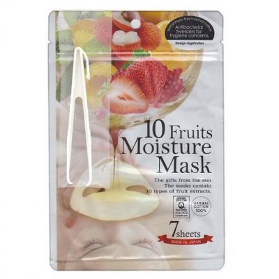 Купить japan gals (джапан галс) маска 10 фруктов pure5 essential, 7 шт в Ваде