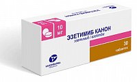 Купить эзетимиб канон, таблетки 10мг, 30 шт в Ваде