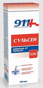 911 шампунь Сульсен от перхоти, 150мл