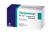 Купить липримар, таблетки покрытые пленочной оболочкой 40 мг, 100 шт в Ваде