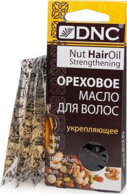 Купить dnc (днц) масло для волос ореховое укрепляющее пакет 15мл, 3шт в Ваде