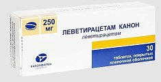 Купить леветирацетам-канон, таблетки, покрытые пленочной оболочкой 250мг, 30 шт в Ваде