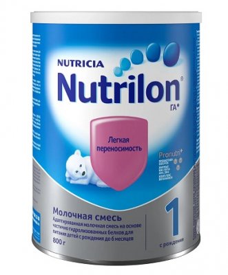 Купить nutrilon 1 (нутрилон) гипоаллергенный сухая смесь детская с рождения, 800г в Ваде