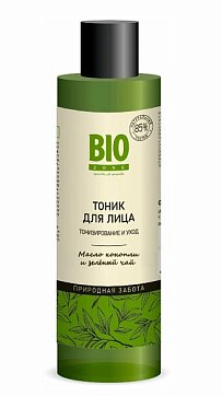 BioZone (БиоЗон) тоник для лица тонизирующий с маслом конопли и зеленым чаем, 200мл