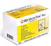 Купить иглы bd micro-fine плюс для шприц-ручки одноразовые 30g (0,30х8мм), 100 шт в Ваде