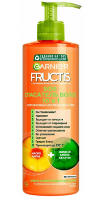 Купить garnier fructis sos (гарньер фруктис) комплексный уход спасатель волос несмываемый 10в1 400мл в Ваде