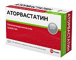 Купить аторвастатин, таблетки, покрытые пленочной оболочкой 20мг, 30 шт в Ваде