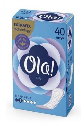 Купить ola! (ола) прокладки ежедневные daily, 40 шт в Ваде