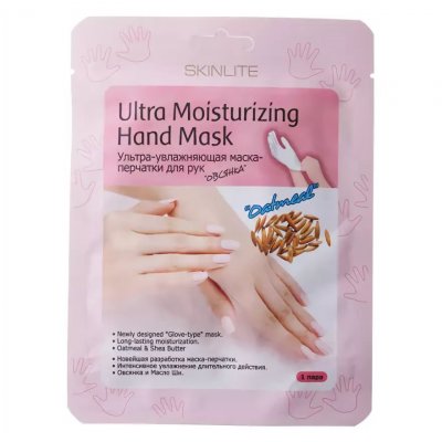 Купить skinlite (скинлайт) маска-перчатки для рук увлажняющие овсянка, 1 шт в Ваде