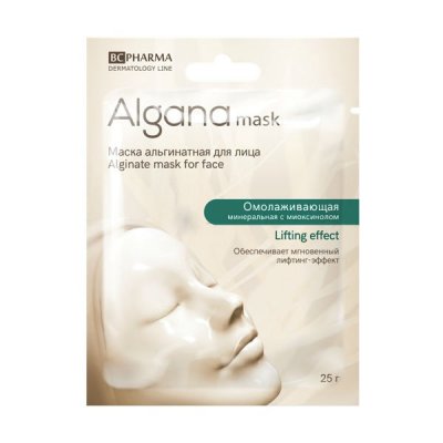 Купить альгана маск (alganamask) маска для лица альгинатная омолаживающая минеральная, 1 шт в Ваде