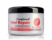 Купить compliment total repair (комплимент) маска для поврежденных волос с кератином гиалуроновой кислоты, 500мл в Ваде
