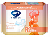 Купить aura premium (аура премиум) прокладки ежедневные ультратонкие light 40шт в индивидуальной упаковке в Ваде