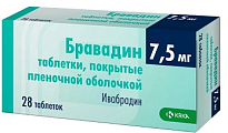 Купить бравадин, таблетки, покрытые пленочной оболочкой 7,5мг, 28 шт в Ваде