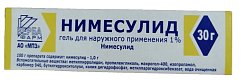 Купить нимесулид, гель для наружного применения 1%, 30 г в Ваде