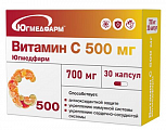 Купить витамин с 500мг югмедфарм, капсулы массой 700мг 30шт бад в Ваде
